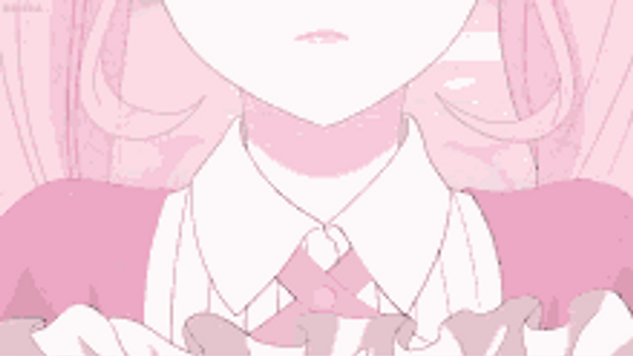 Pink Anime Girl About To Cry GIF