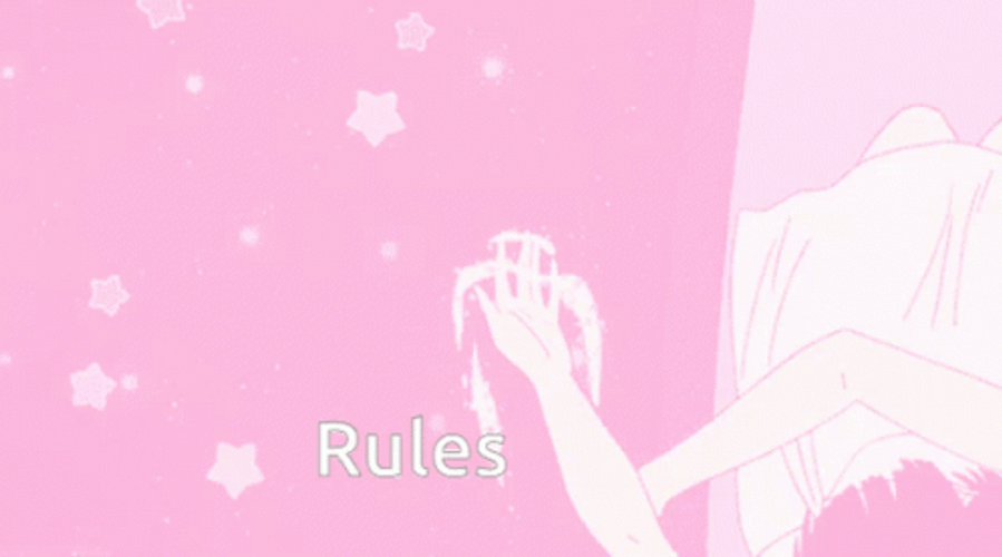 Pink Anime Stars GIF