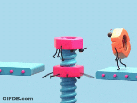 Pink Arm And Leg Objects GIF