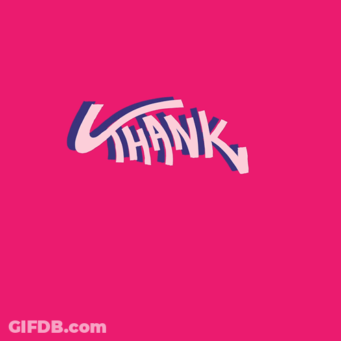 Pink Background Saying Thank God It's GIF