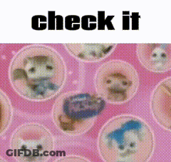 Pink Background With Check It GIF