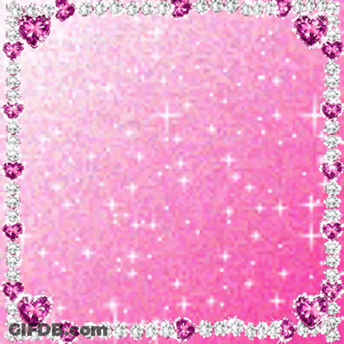 Pink Background With Hearts Saying Yes GIF