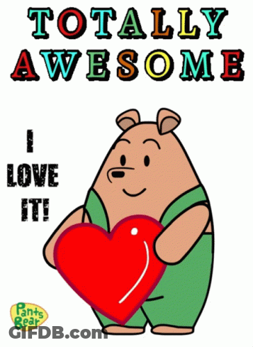 Pink Background With Red Letters Saying Love GIF
