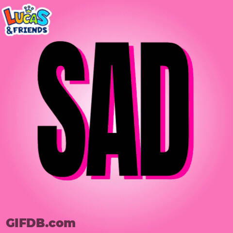 Pink Background With Sad GIF