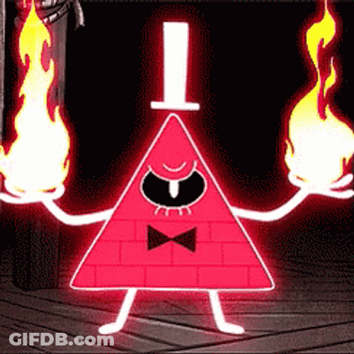 Pink Bill Cipher GIF