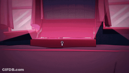 Pink Box With Keyhole GIF