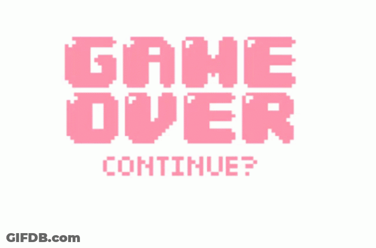 Pink Bubble Game Over GIF