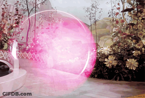 Pink Bubble In Garden Britoholic Tumblr GIF