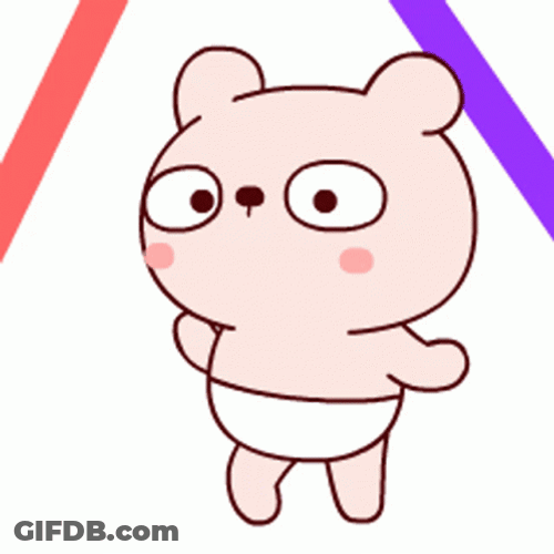Pink Bunny Dancing On The Lights GIF