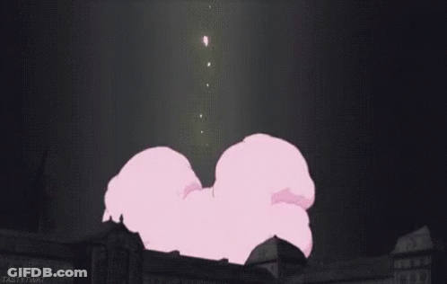 Pink Bunny With 3 Face GIF