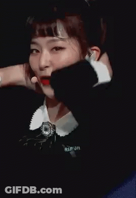 Pink Cartoon Character Flying On Purple Background GIF