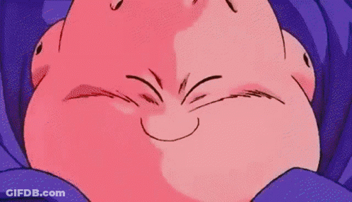 Pink Cartoon Character On Purple Background GIF