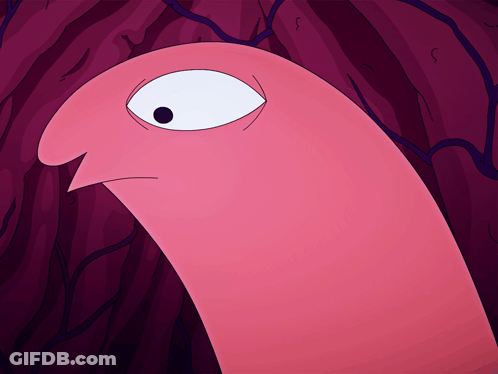 Pink Cartoon Character White Eye Long Nose GIF
