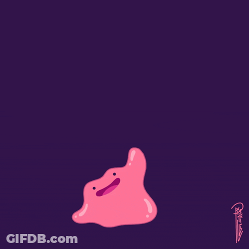 Pink Cartoon Character With Swirl In Hair GIF