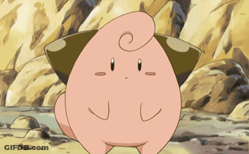 Pink Cartoon Character With Swirl On Head GIF