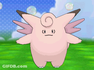 Pink Cartoon Character With Wings And Swirl GIF