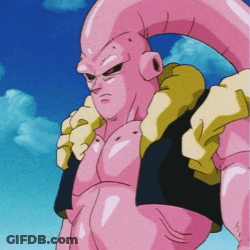 Pink Cartoon Character With Yellow Glove On Shoulder GIF