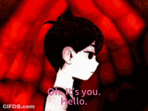 Pink Cartoon Saying Oh It's You Hello GIF