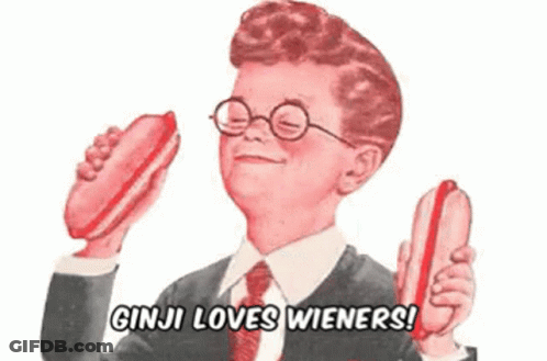 Pink Cartoon With Yellow Eyes Saying WTF GIF