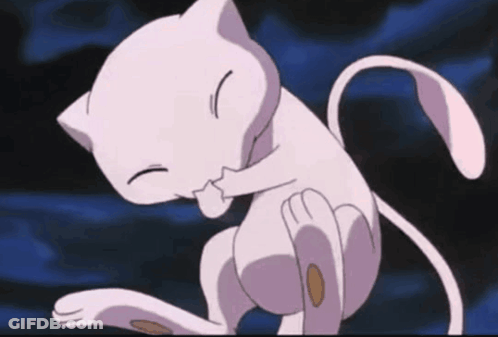 Pink Cat With Eyes Closed And Tail Hanging Out GIF