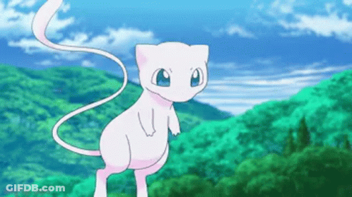 Pink Cat With Long Tail In Forest GIF