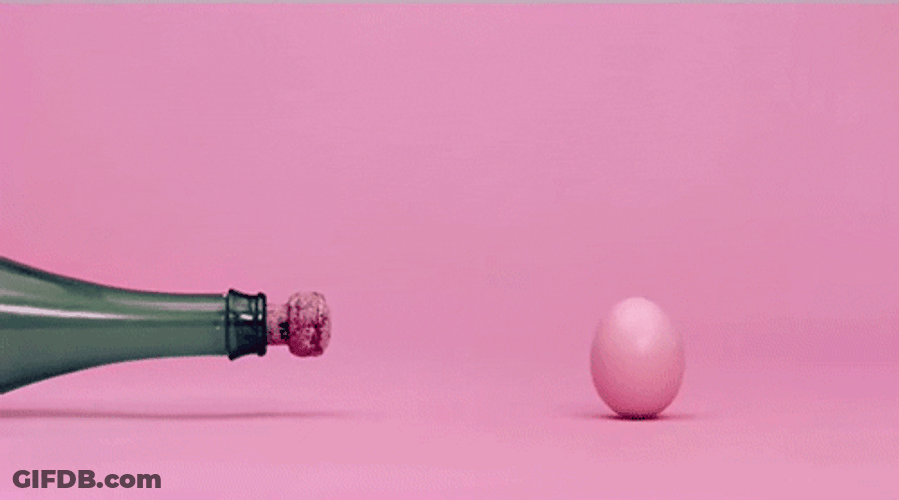 Pink Champagne Splash GIF