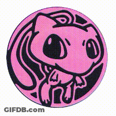 Pink Circle With Black Snoopy Face GIF