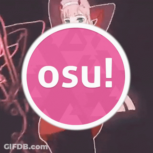 Pink Circle With Osu GIF