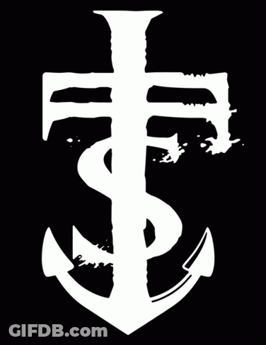 Pink Cross With White Letter S Saints For Salt GIF