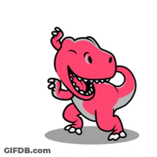 Pink Dinosaur Dance Grooving GIF