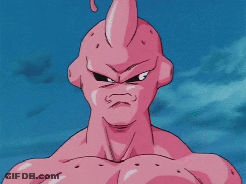 Pink Dragon Ball Z Character With Blue Sky GIF