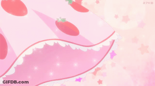 Pink Dress With Strawberries 27Kb GIF