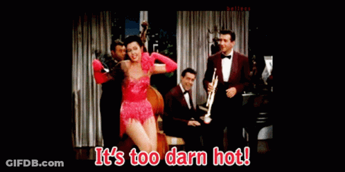 Pink Dress Woman Dancing It's Too Darn Hot GIF