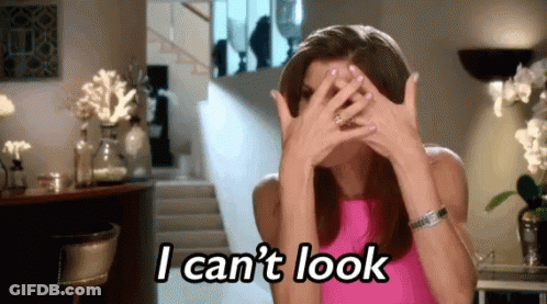 Pink Dress Woman Hiding Face I Can't Look GIF