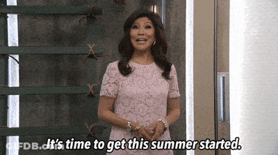 Pink Dress Woman Says Time To Start Summer GIF