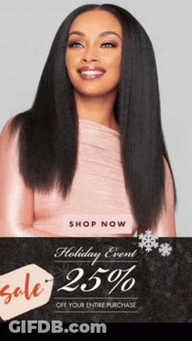Pink Dress Woman Smiling At 25% Off Sale GIF