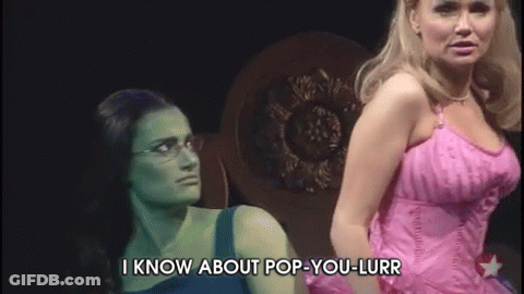 Pink Dress Woman Tells Green I Know About Pop-You-Lurr GIF