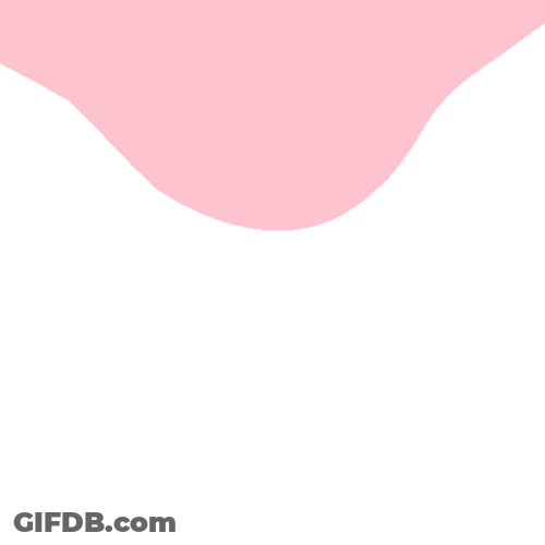 Pink Drip On White Background GIF