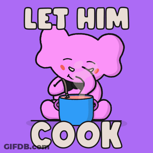 Pink Elephant Let Him Cook GIF