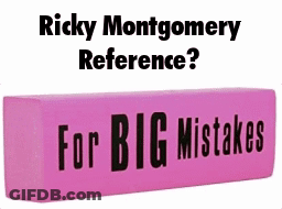 Pink Eraser Saying For Big Mistakes GIF