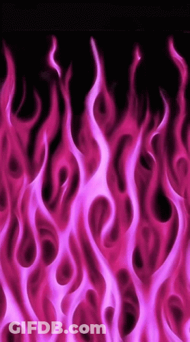 Pink Flames On Black Background GIF