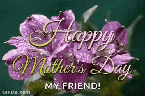 Pink Flower Basket Happy Mother's Day GIF