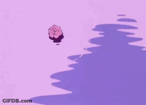 Pink Flower Floating In Water GIF