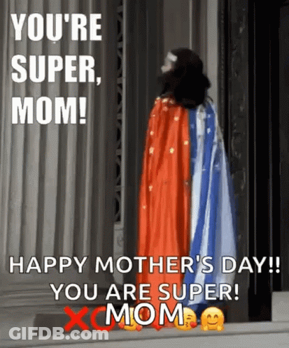 Pink Flower Vase Happy Mothers Day GIF