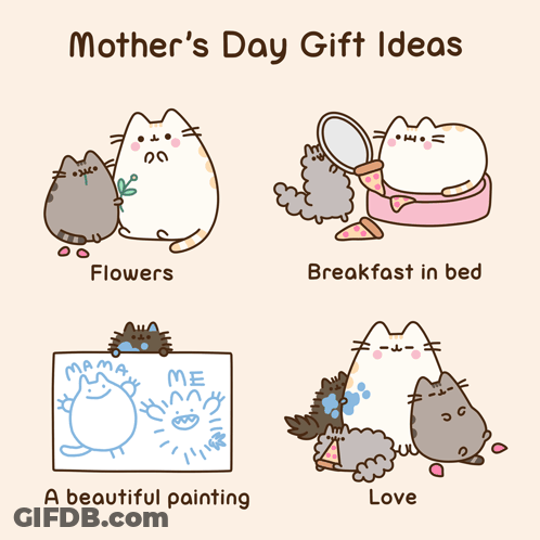 Pink Flower Vase Happy Mothers Day GIF