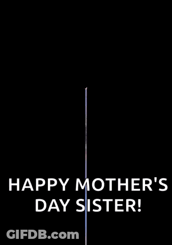 Pink Flower With Happy Mother's Day Sister GIF