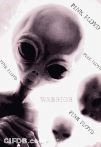 Pink Floyd Poster Alien Warrior GIF
