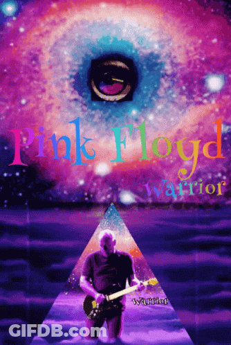 Pink Floyd Warrior Man Playing Guitar GIF