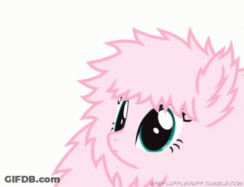Pink Fluffy Puff GIF