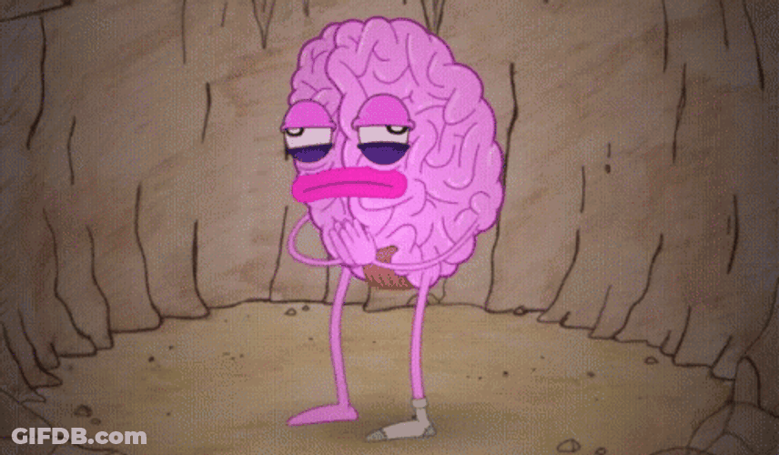 Pink Fried Brain GIF